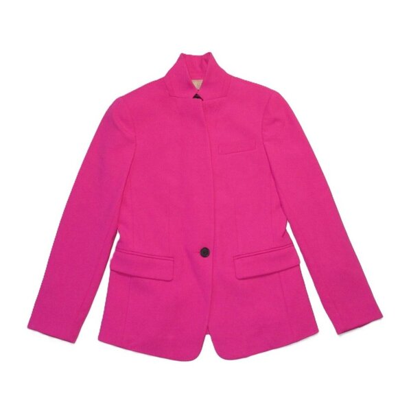 NWT J.Crew Petite Regent Blazer in Festival Pink Four Season Stretch Jacket 0P - Picture 1 of 4